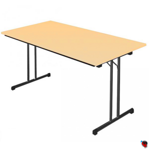 Klapptisch Ahorn 1600 x 800 mm-Gestell schwarz - Lieferzeit ca. 6-8 Wochen ! 