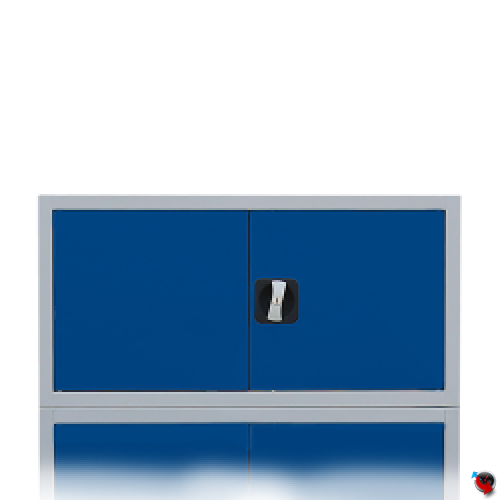 Stahl-Aktenschrank Aufsatz für 92 cm breite Schränke - blaue Türen- lange Lieferzeit 6-8 Wochen !