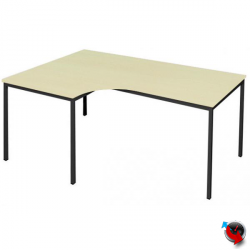 Artikel Nr. 332012 - Freiformtisch-Winkel Schreibtisch 180 cm Ahorn Dekor Winkel links - Maß: 180 x 120/80 cm - Lieferzeit ca. 6 Wochen !!!