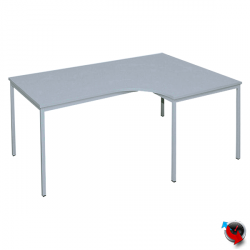 Artikel Nr. 332020 - Freiformtisch-Winkel Schreibtisch 180 cm lichtgrau Winkel rechts - Maß: 180 x 80/120 cm - Lieferzeit ca. 1-2 Wochen  !!!