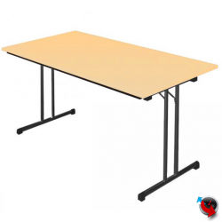 Artikel Nr. 350492 - Klapptisch Ahorn 1200 x 800 mm -Gestell schwarz - Lieferzeit ca. 6-8 Wochen ! 