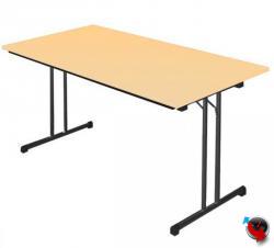 Klapptisch Ahorn 1400 x 800 mm --Gestell schwarz - Lieferzeit ca. 6-8 Wochen ! 