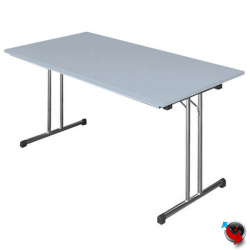 Artikel Nr. 350610 - Klapptisch lichtgrau/alu silber 1400 x 800 mm