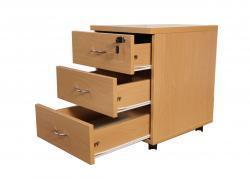 Schreibtisch-Set: Budget Star , 160 x 80 cm, Buche- C-Fuss höhenverstellbar, Kabelkanal darunter ein Holz Rollcontainer  3 Schübe, sofort lieferbar - absoluter Preishammer !!!!!