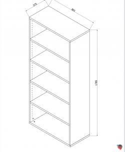 Aktenschrank Holz, Budget Star-Büroschrank mit Flügeltüren, 80 x 37,5 x 178,5 cm- lichtgrau - 5 OH - super stabil mit Sichtrückwand - Preishammer - Bestseller- sofort lieferbar !